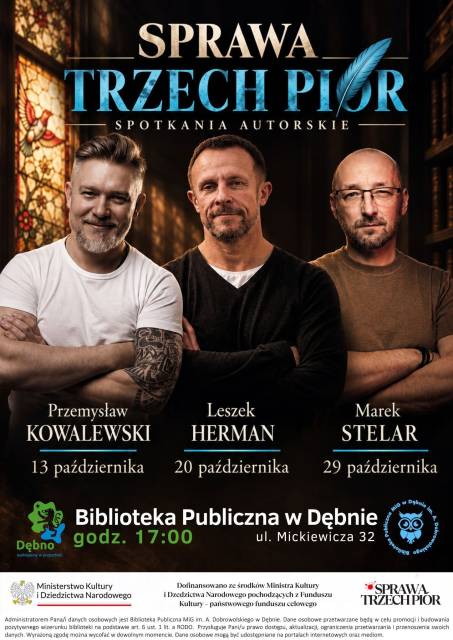 Przemysław Kowalewski otwiera cykl „Sprawa Trzech Piór”