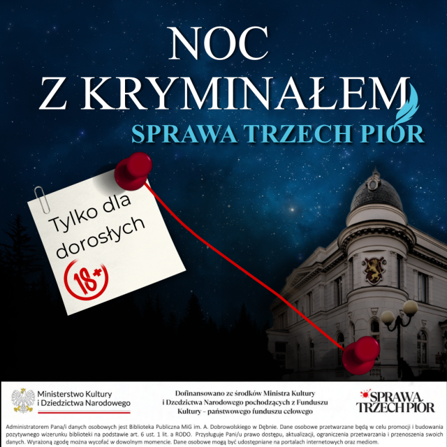 „Noc z kryminałem” – gra terenowa „Sprawa Trzech Piór”